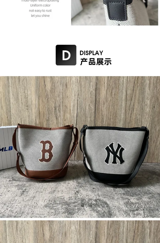 2023 MLB Women's Canvas Bucket Bag ny Yankees shoulder bag athleisure  Spring 2023 new