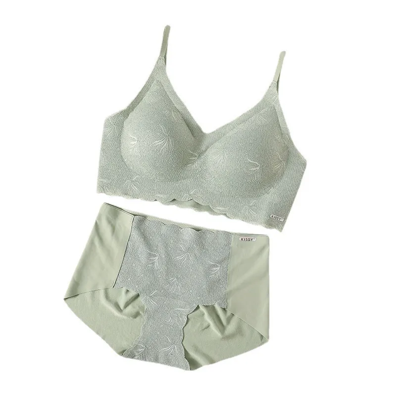 New Kissy Platinum Lace Camisole Temperament Sexy Non -Traceless,  Comfortable Steel Rim Sports Bra, Female