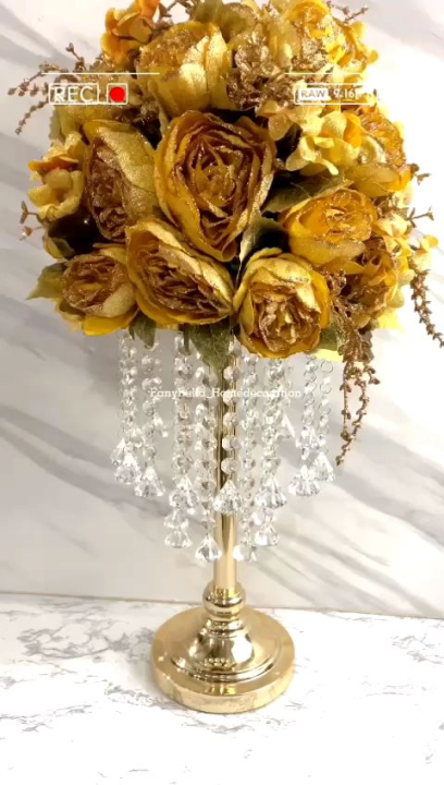 Vas Bunga Hiasan Meja Kandil Holder Bunga Dekorasi Meja Curve Mermaid