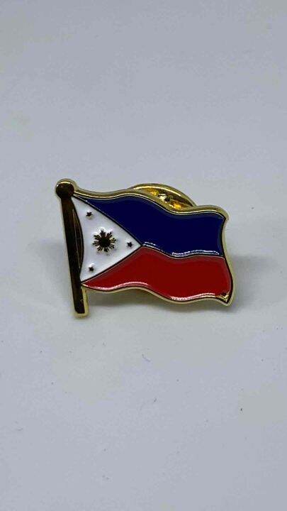 Pinoy Pride | Philippine Flag Collar Pin | Butterfly Back Clip From ...