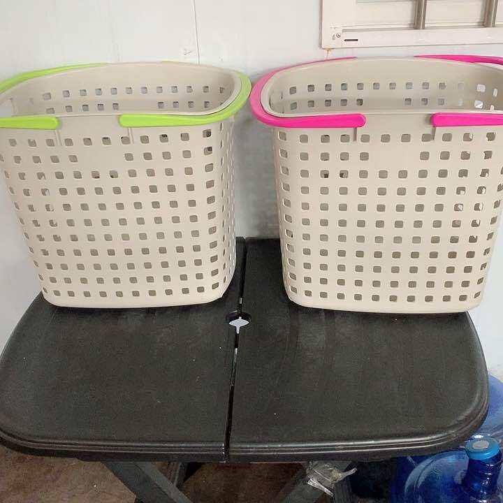 Uniglobal High Quality Checkered Laundry Basket Laundry Storage Big