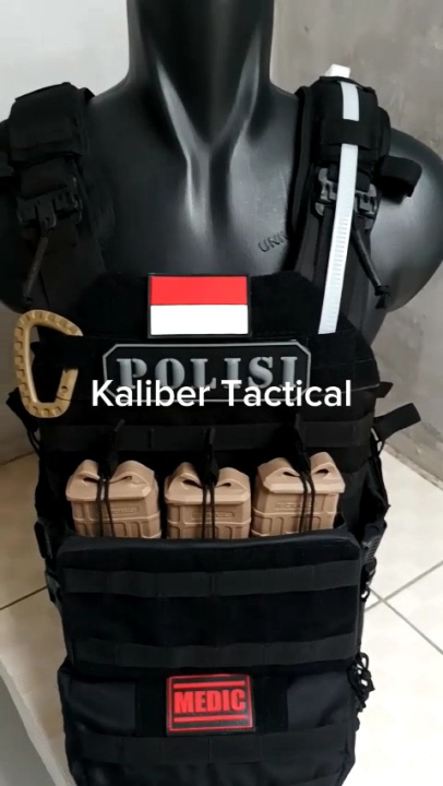 Bodyvest Nakula Jahitan Full Bartacking System Body Vest Tactical Rompi Serbu Tni Polri