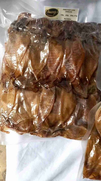 Dried Pusit/Squid Lapad Skinless Unsalted Vacuum-sealed in 100g-1kg ...