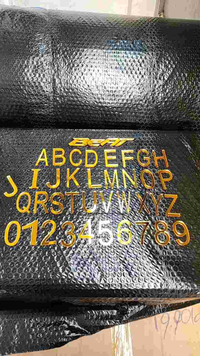 Emblem Tulisan Dan Huruf Akrilik Timbul Universal Plus Double Tip