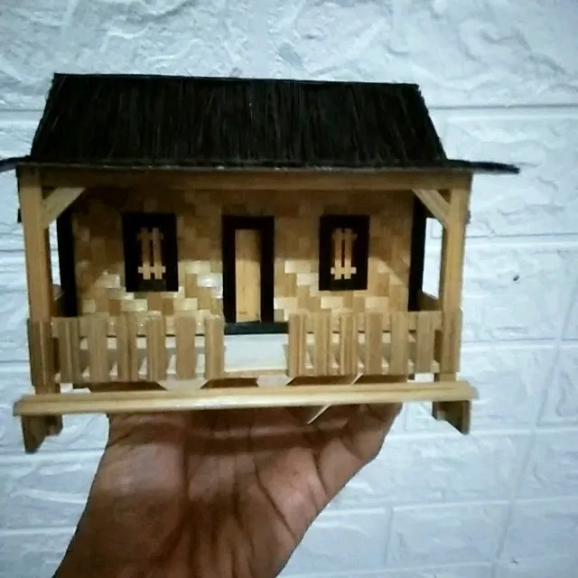 miniatur rumah adat jawa/ Rumah adat tradisional jawa tengah/kerajinan