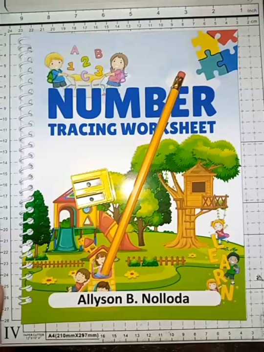 NUMBER TRACING W/ FREE PENCIL & SHARPENER FOR KIDS (50 pages) Lazada PH