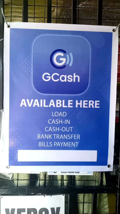 Tarpaulin Gcash 18x24 (NOR) Cash In Cash Out)gcashtarpulin | Lazada PH