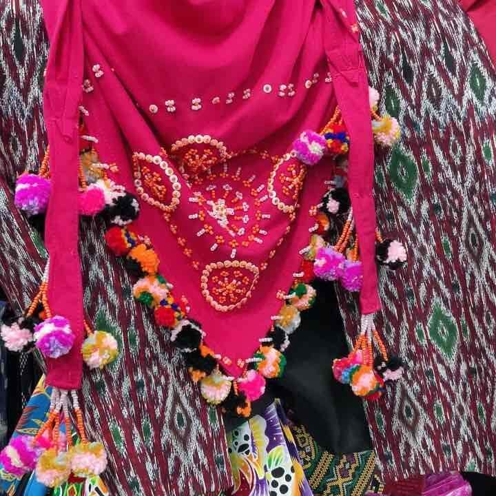 Tangkulo Scarf Necklace / Beaded UNISEX / Handweave Yakan Davao