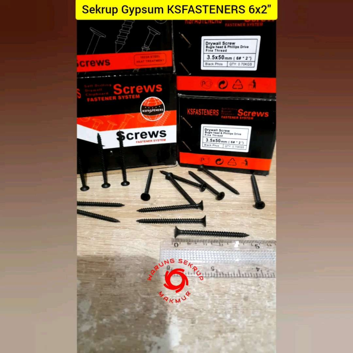 Box Sekrup Gypsum Hitam X Skrup Gipsum Cm Lazada Indonesia