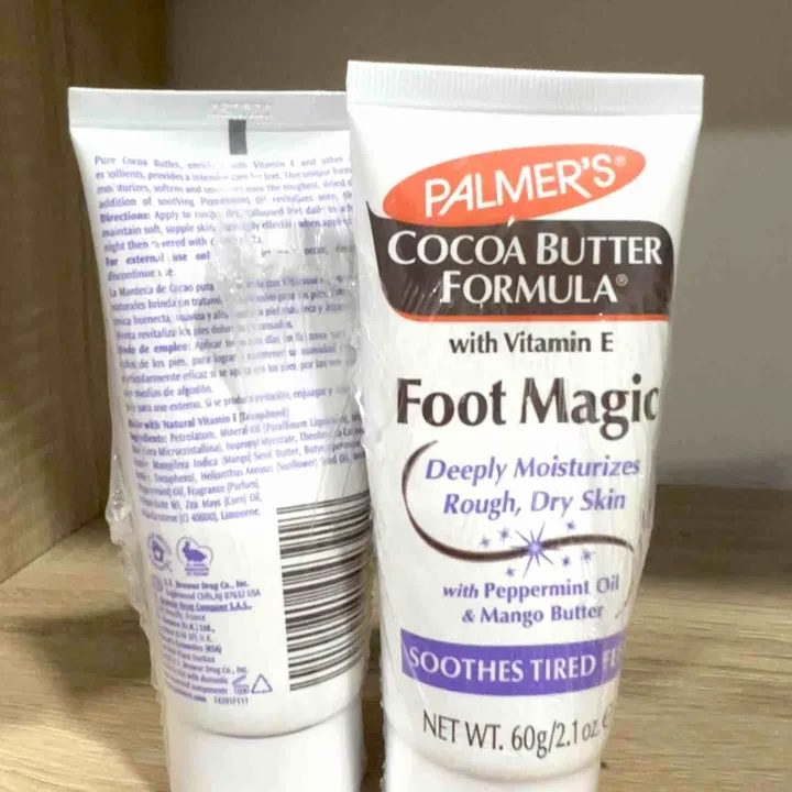 Palmer's cocoa butter formula Foot Magic with peppermint oil & mango