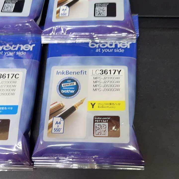 Genuine Original brother ink LC3617 black or Colored | Lazada PH