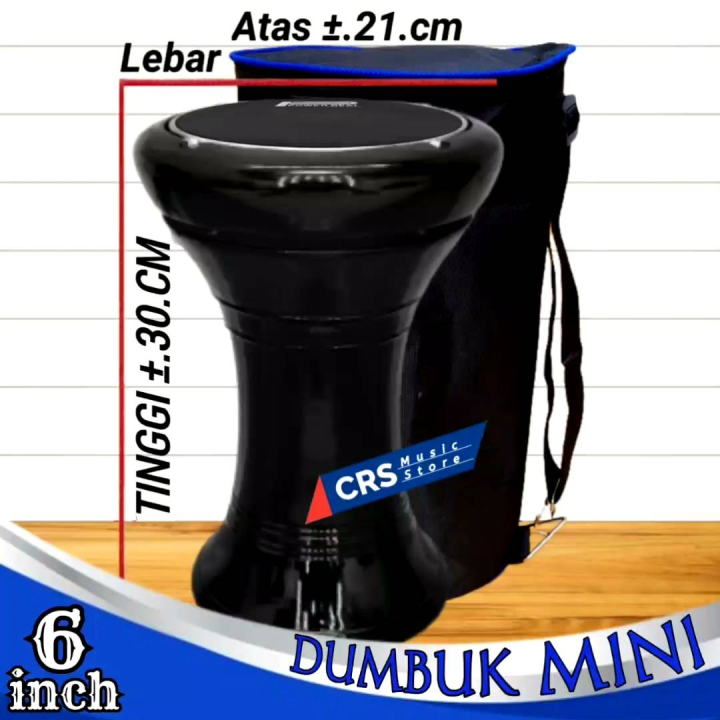 Darbuka Kayu Mini 6 inch Hitam Glos Mika Hitam Lazada Indonesia