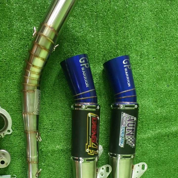 R150 carb Gp Warrior Blue tip Pipe Set Raider Lazada PH