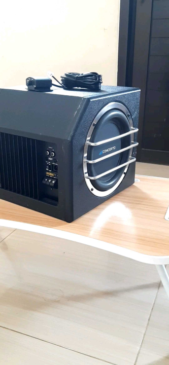 Basstube Aktiv Double Subwoofer Aktiv Inch Concerto Lazada Indonesia