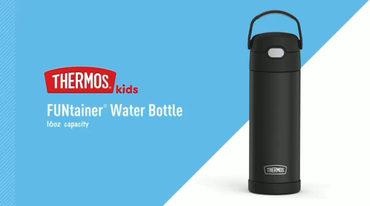 Thermos Minecraft 16oz Funtainer Water Bottle - Black