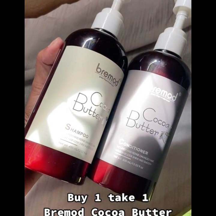 Bremod Cocoa Butter Shampoo & Conditioner 400mL | Lazada PH