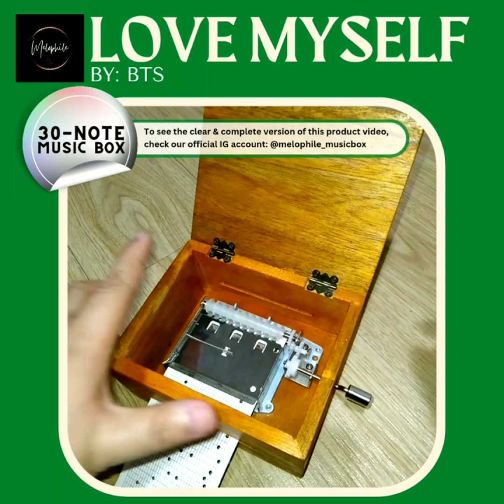 Love Myself by BTS MUSIC BOX (30Note) Lazada PH