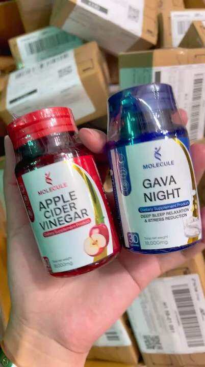 1แถม1 Apple Cider Vinegar Molecule 2กระปุก 60แคปซูล แอปเปิ้ลไซเดอ แบบเม็ดทานง่าย น้ำส้มสายชูหมัก