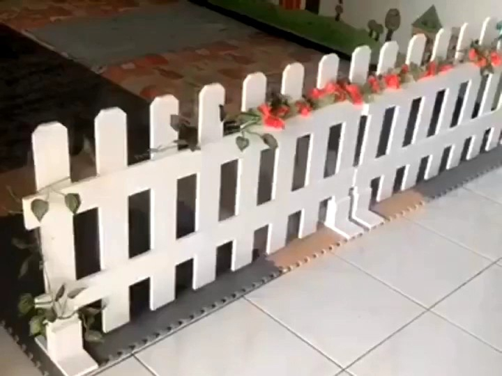 Pagar Kayu Teras Rumah / Dekorasi Pagar Taman Aesthetic / Pagar kayu