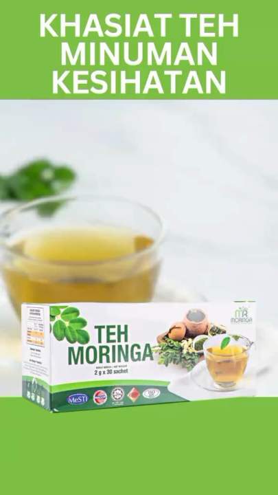 Teh Moringa Tea Bags MR Moringa Tanpa Gula Anti Oksidan dan Anti ...