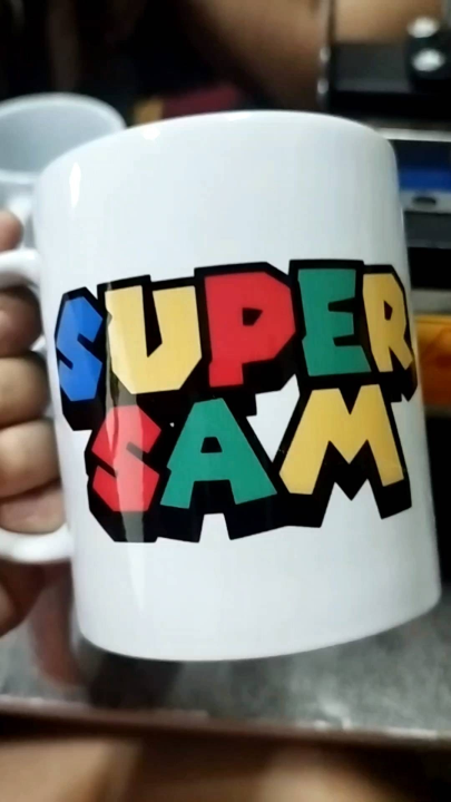 Personalized Super Mario Inspired Ceramic Mug 