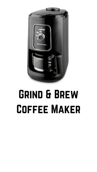 baumann grind and brew coffee maker