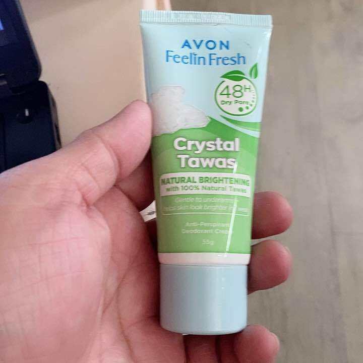 AVON Feelin Fresh Quelch Crystal Tawas AntiPerspirant Deodorant Cream