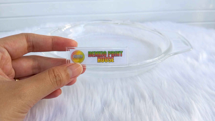 Acrylic Name Plate Pin | Name Plate Badge | Customized/Personalized ...