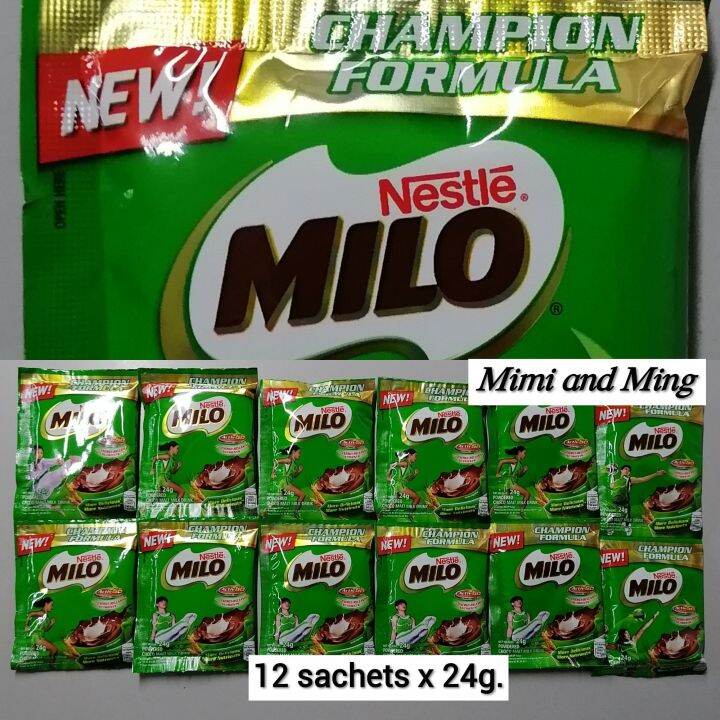 Milo ActivGo 24g Powdered Choco Malt Milk Drink Net Weight ( 12