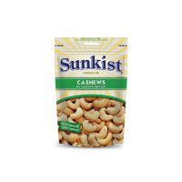 ซันคิสท์ เมล็ดมะม่วงหิมพานต์อบเกลือ รสเค็มน้อย 160 ก. Sunkist Dry roasted &amp; Light salt Cashew Nuts 160 g.