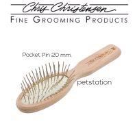 Christensen Oval Pocket Pin Brush 20 mm. แปรงหวีขนสัตว์เลี้ยง