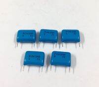 5ชิ้น 0.12UF 250V (124J=124NJ 120NF) ขาห่าง12mm. ยี่ห้อ Hitachi ไมล่า คาปาซิเตอร์ capacitor ตัวเก็บประจุ ใหม่แท้ จากญี่ปุ่นคุณภาพเต็ม100% อะไหล่อิเล็กทรอนิกส์