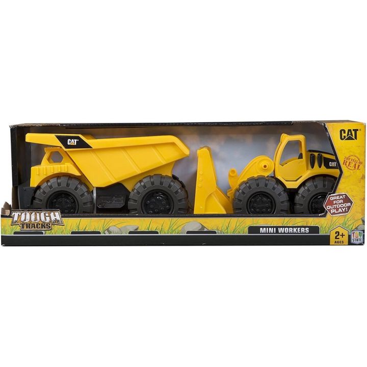 cat-7-mini-worker-dump-truck-wheel-loader-backhoe-bulldozer-ของเล่น-รถตักดิน-ลิขสิทธิ์แท้-caterpillar
