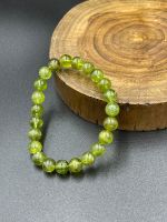 Natural peridot round beads 8MM 100% เม็ดกลมเพอริดอทธรรมชาติ 8 มม