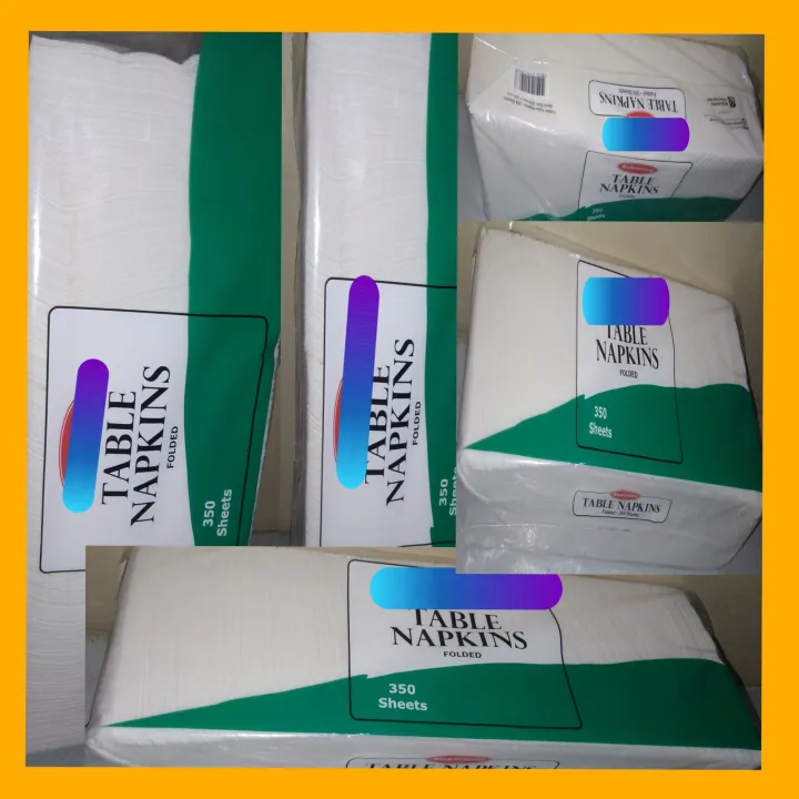 Table Napkins Folded 350 sheet disposable Lazada PH