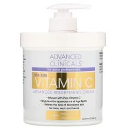 Advanced Clinicals Vitamin C, Advanced Brightening Cream, 16 oz (454 g)