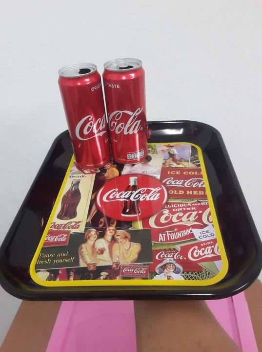 ถาดสังกะสีโค๊ก-ไซด์ใหญ่-ถาดโค๊ก-ถาด-coca-cola-สไตล์-vintage-nbsp-ขนาดถาด-26-5-x-33-5-x-3-cm-สินค้าพรีเมี่ยม-ลิขสิทธิ์แท้