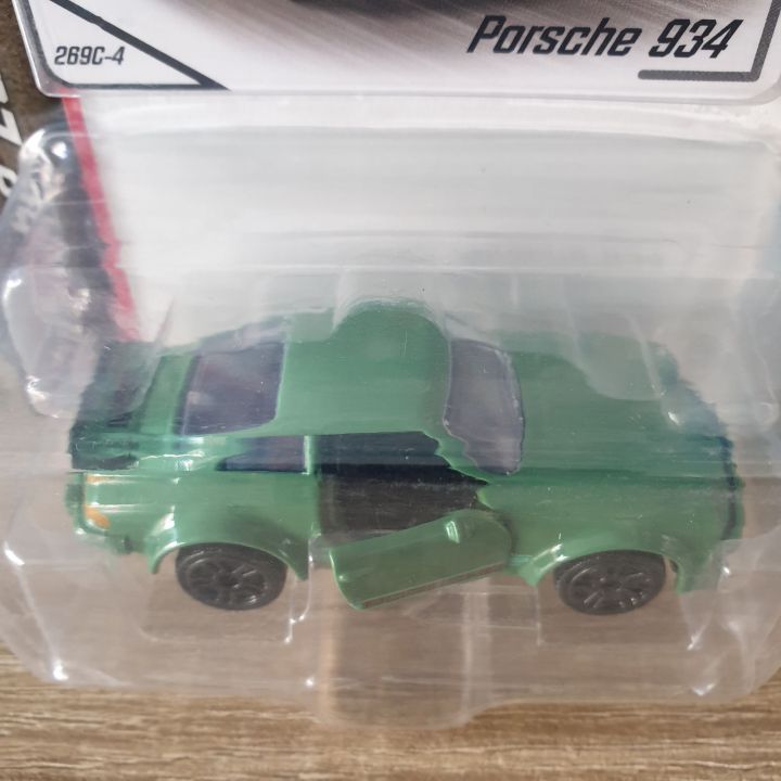 โมเดลรถเหล็ก-majorette-porsche-934-porsche-edition-green-สีเขียว-เปิดประตูรถได้-โมเดลรถสะสม
