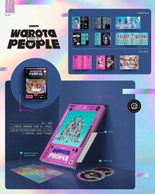 [ครบเซ็ต] แผ่นอัลบั้ม BNK48 3rd Album Warota People แผ่นยังไม่แกะ ของครบ(มีรูปสุ่ม)