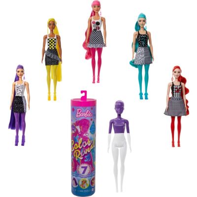 Barbie® Color Reveal™ Doll with 7 Surprises บาบี้ ตุ๊กตาแช่น้ำเปลี่ยนสี พร้อมชุดเซอร์ไพรส์ 7 อย่าง รุ่น GTR94