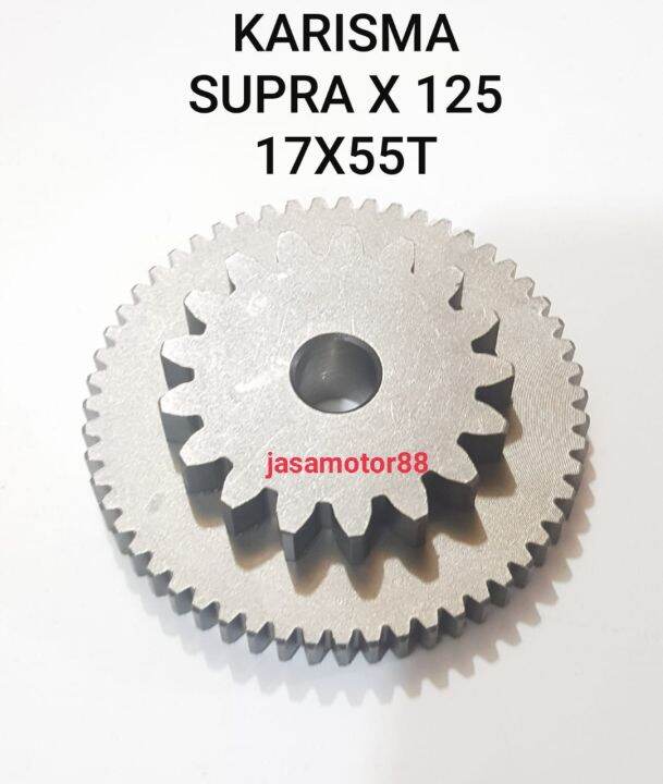 GEAR GIR GIGI IDLE STATER KECIL KARISMA SUPRA X 125 17×55T Lazada