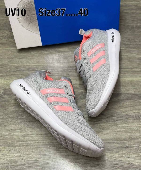 รองเท้าผ้าใบadidas-รองเท้าแบบสวม-สวยแท้100-รุ่นใหม่-นิ่ม-ใส่สบาย-พร้อมส่ง