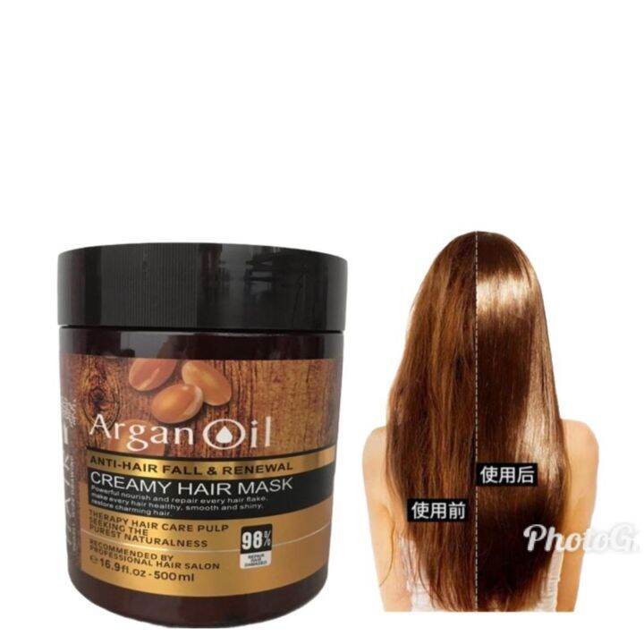 Argan Oil Anti Hair Fall & Renewal Creamy Hair Mask 1000ml 