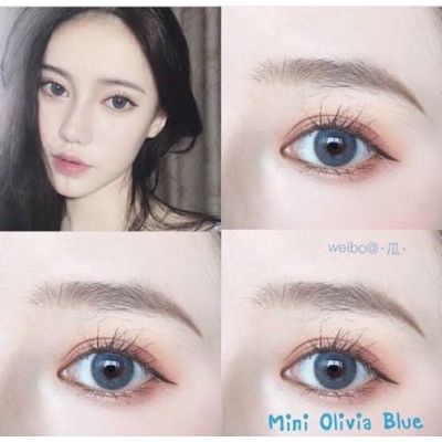 (สายตาปกติพร้อมส่ง) Kitty kawaii mini olivia blue (14.2)