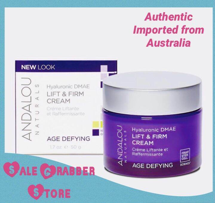 Andalou Age Defying Hyaluronic DMAE Lift & Firm Cream 50ml Lazada PH
