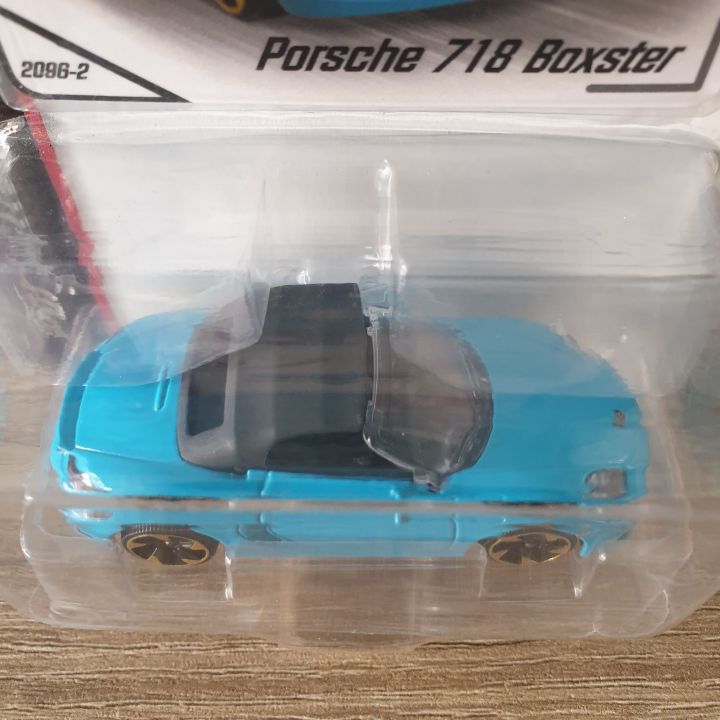 โมเดลรถเหล็ก-majorette-porsche-718-boxster-porsche-edition-blue-สีน้ำเงิน-เปิดประทุนได้-โมเดลรถสะสม