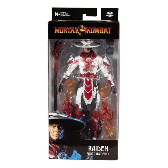 Mcfarlane Toys Mortal Kombat Raiden Bloody White Fury Inch Action Figure Lazada Co Th