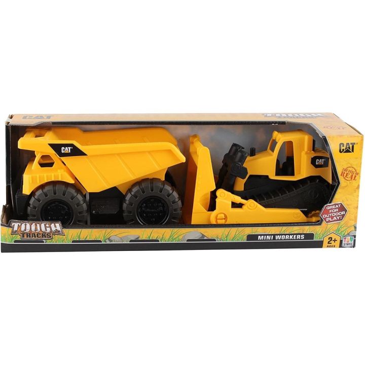 cat-7-mini-worker-dump-truck-wheel-loader-backhoe-bulldozer-ของเล่น-รถตักดิน-ลิขสิทธิ์แท้-caterpillar