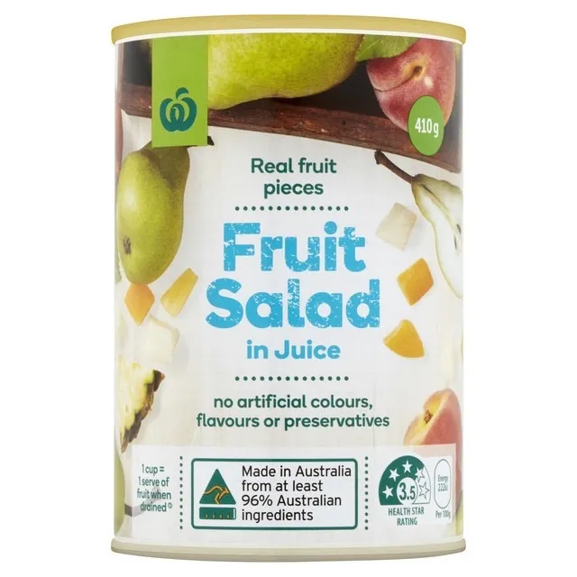 Woolworths Fruits in Juice 410g Lazada