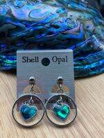 ต่างหู Shell opal ทำจากเปลือกหอยเป๋าหื้อนิวซีแลนด์ โอพอลแห่งท้องทะเล